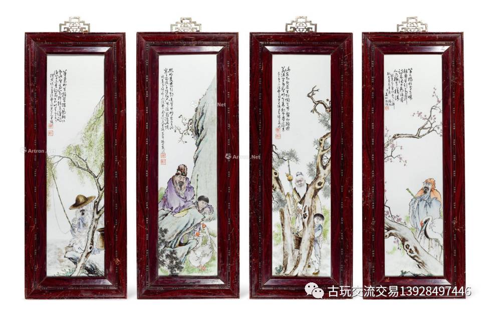 王琦瓷板画拍卖价格及图片参考!