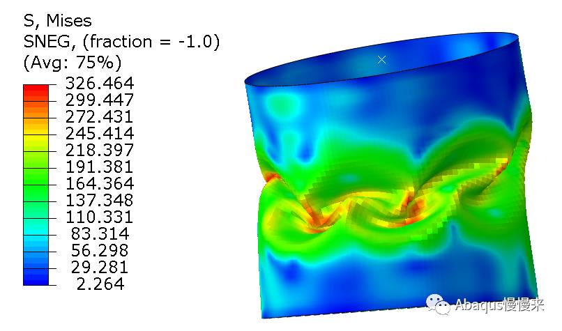 薄壳圆柱屈曲分析的图5