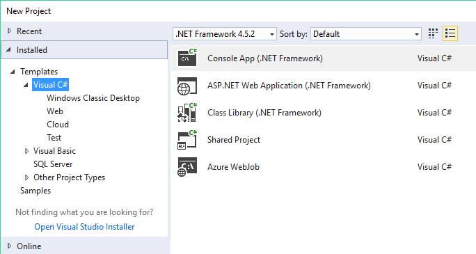 Visual Studio 2017 新功能（上）