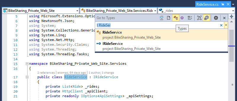 Visual Studio 2017 新功能（上）