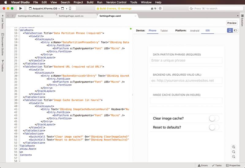 Visual Studio for Mac 简介 
