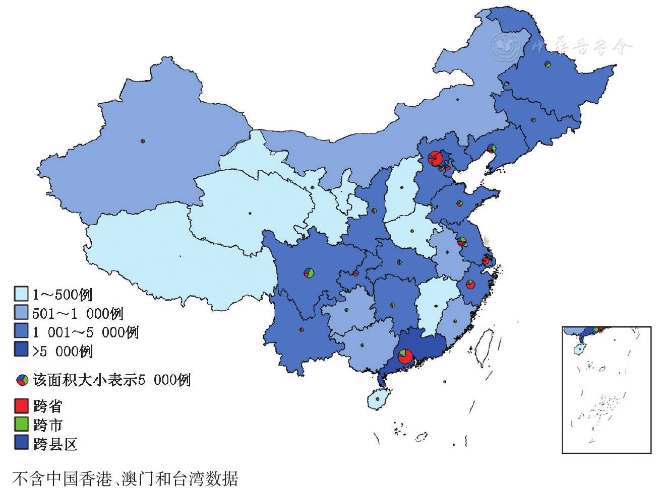 中国经男男性行为感染的hiv感染者和艾滋病患者中