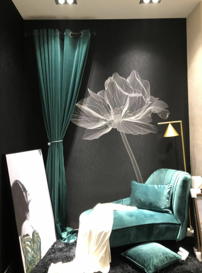 红宝石墙布加盟产品 简约风格墙布效果图_4