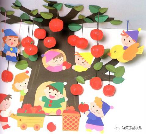 期幼儿园精美的贴画手工环创,让教室变得更美