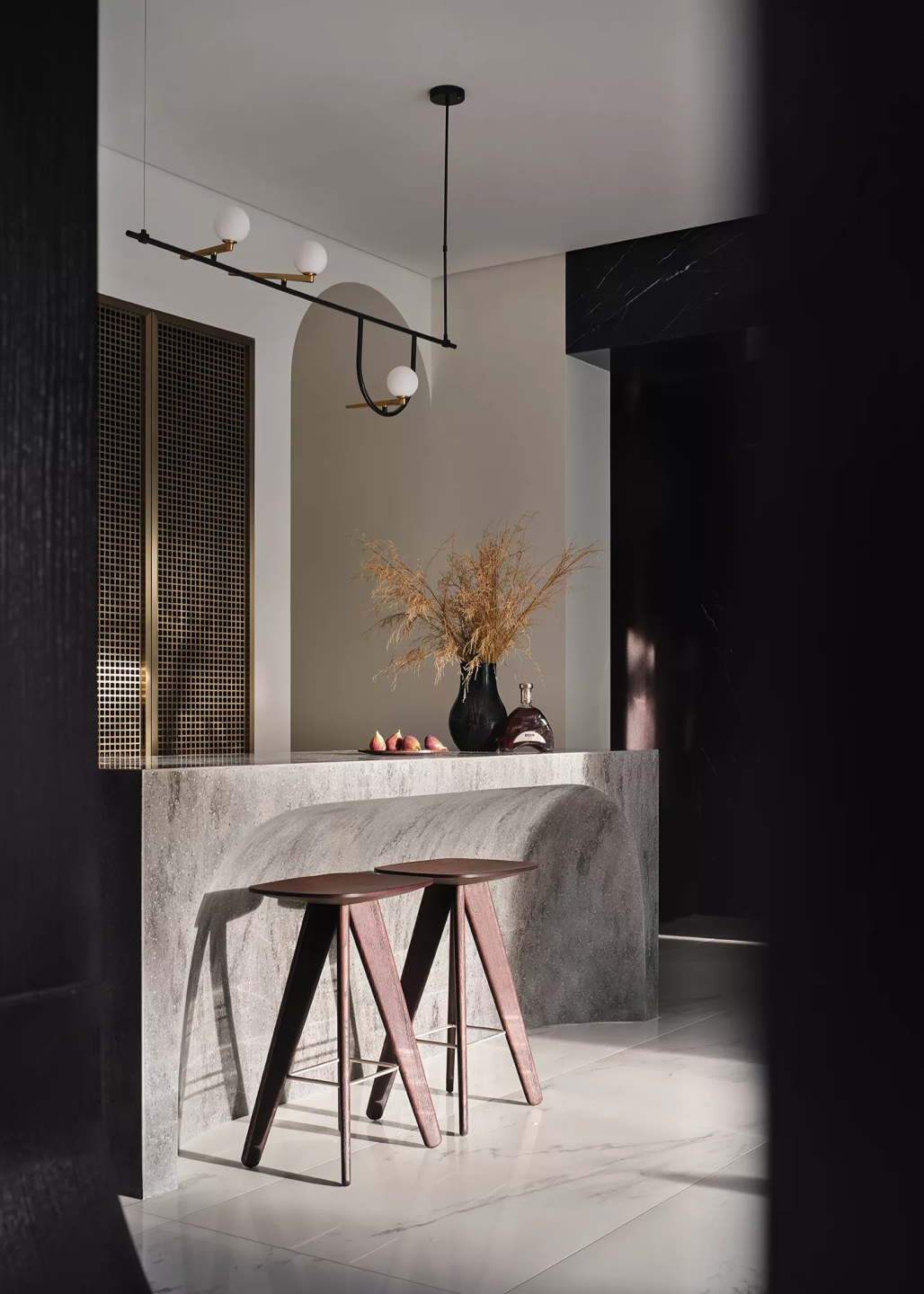 美陶瓷砖案例|140㎡现代轻奢设计，时尚雅致_2