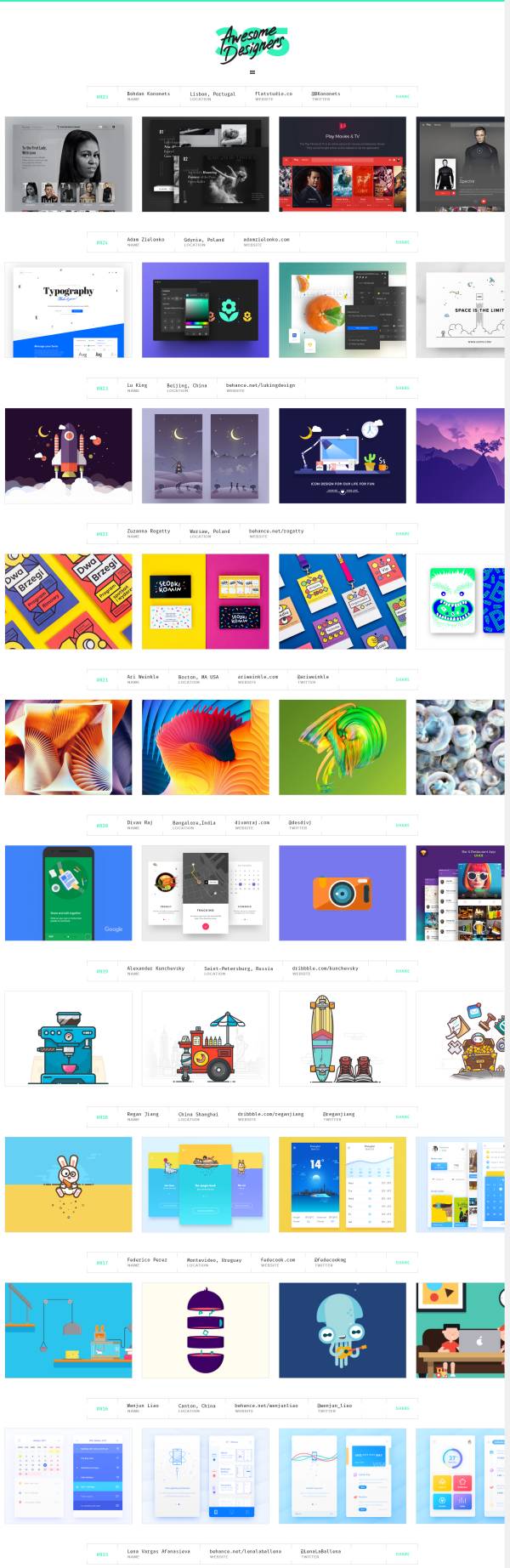 【精品资源】22个值得推荐的平面设计网站