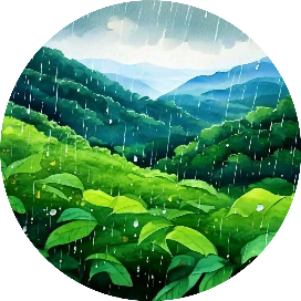 青雨过山丘