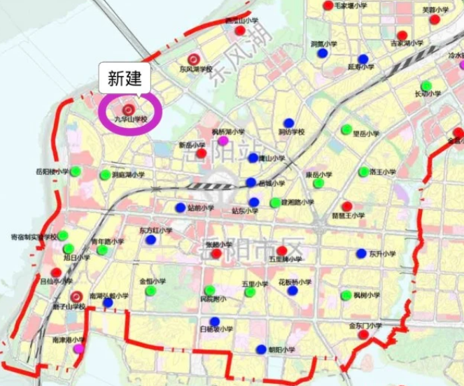 岳阳这里将新建学校规划有42个班