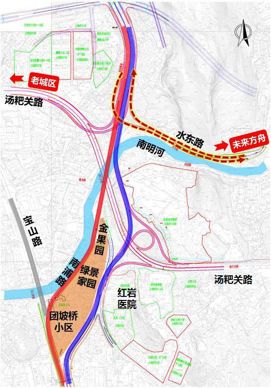 贵阳市林城东路延伸段这个区域拆迁面积公布