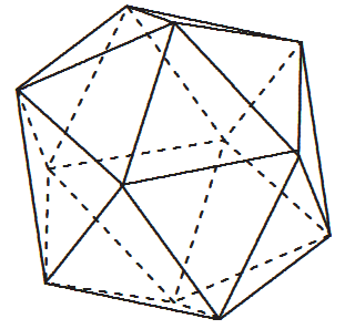 体,具有12(正)五边形面,20个顶点和30条边(其顶点是二十面体的各个面