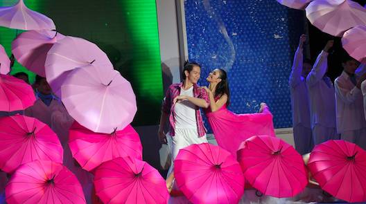 海南国际旅游岛购物节·购物嘉年华三亚之夜主题晚会的歌舞演出