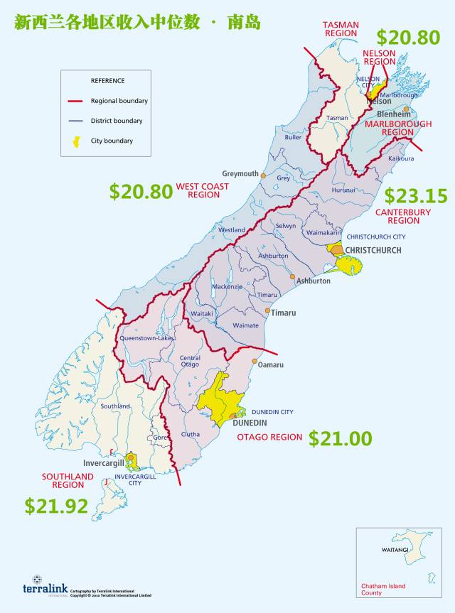 【移民新政对策】从新西兰地区收入差距开始慢慢谈。。。