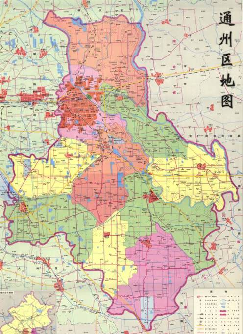 是通州城区的范围, 面积为155平方公里,其中6平方公里为行政办公区