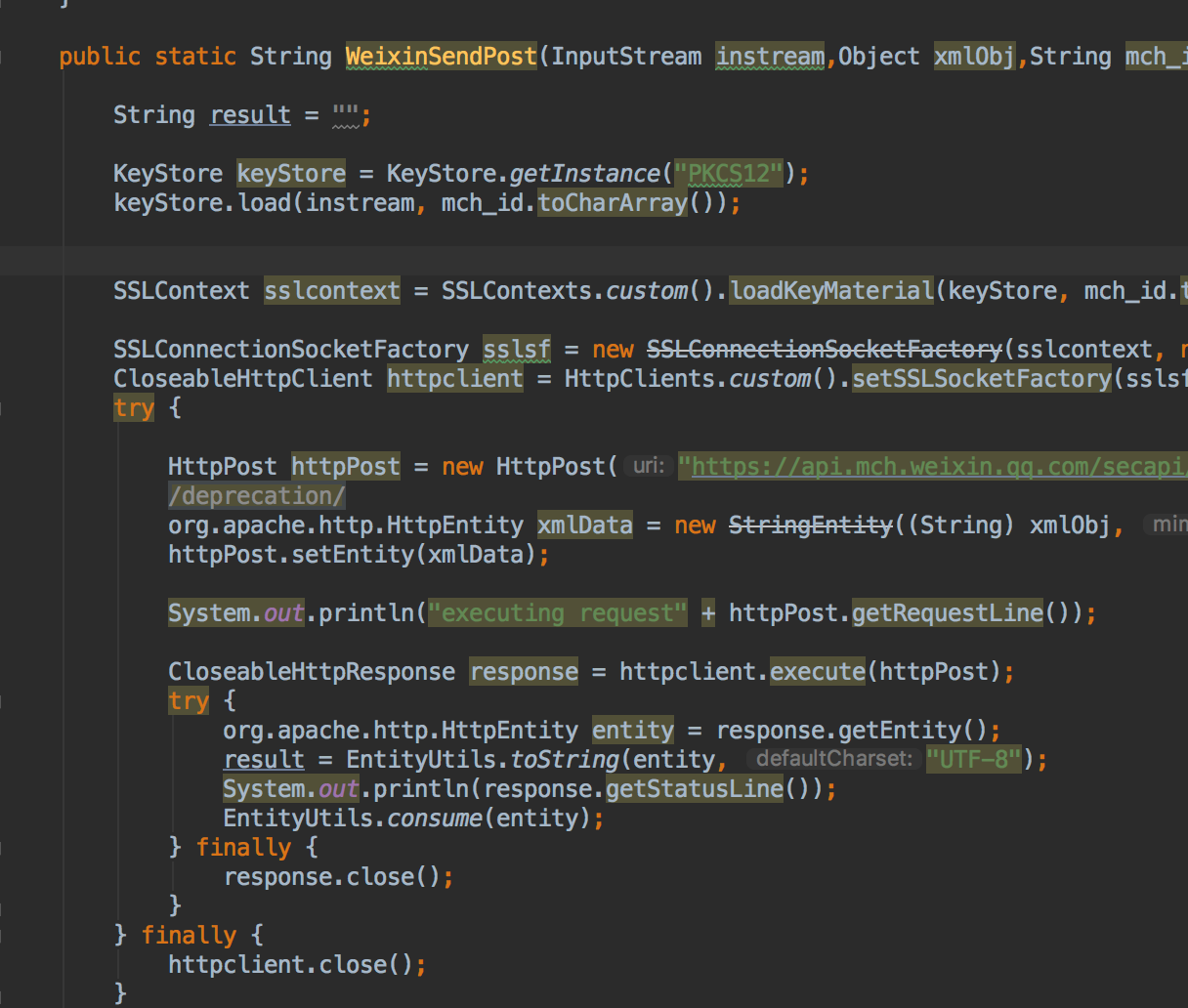 java.io.IOException Short read of DER length？什么毛病 微信开放社区