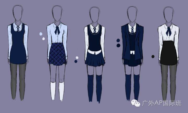 校服英文_中国校服英文_准时到校穿校服英文