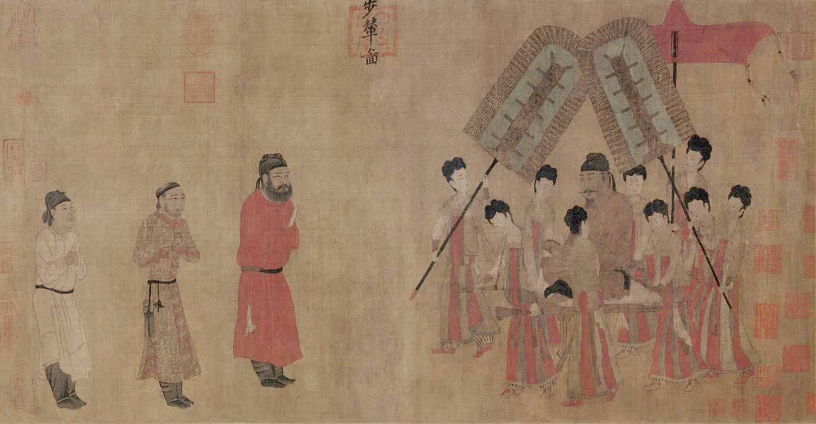 隋唐时期是我国古代工笔人物画发展的高峰期,工笔人物画的绘画技巧