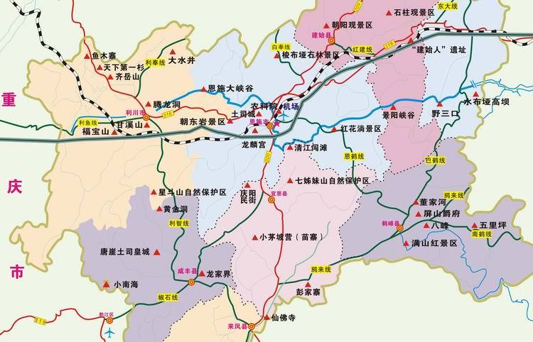 去一次恩施, 仿佛同时去了仙本那,阿尔卑斯, 还有其他美美哒景点