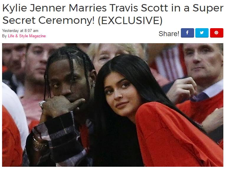 Kylie Jenner和新男票Travis Scott闪婚,Kendall和亲爹反目?