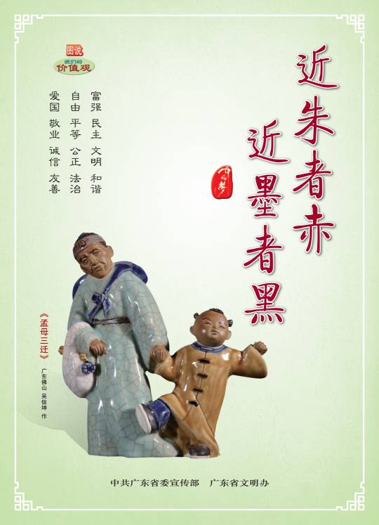 近朱者赤,近墨者黑.