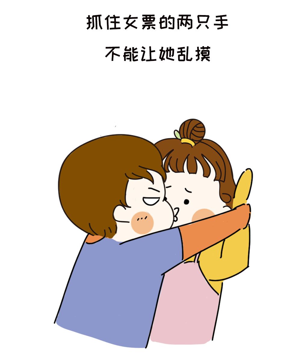 接吻时,男生的手应该放在哪里?
