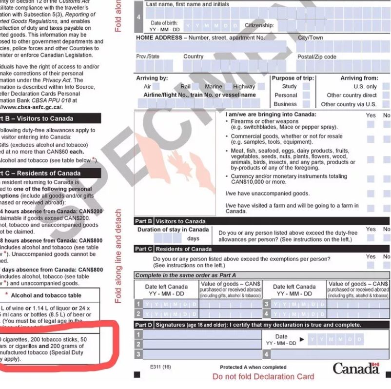 惨! 华人带这个自用品过加拿大海关 没收罚款900刀上黑名单! 有人坐牢遣返