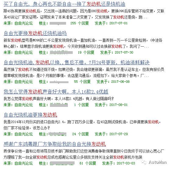 10大缺陷投诉量最高的汽车品牌(7月版)