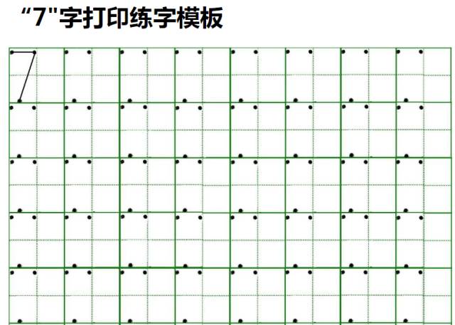 0~9在田字格中的规范写法!