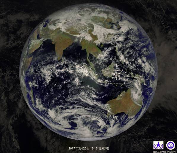 美爆了一周前卫星拍下的地球眺望图像极了蓝色弹珠