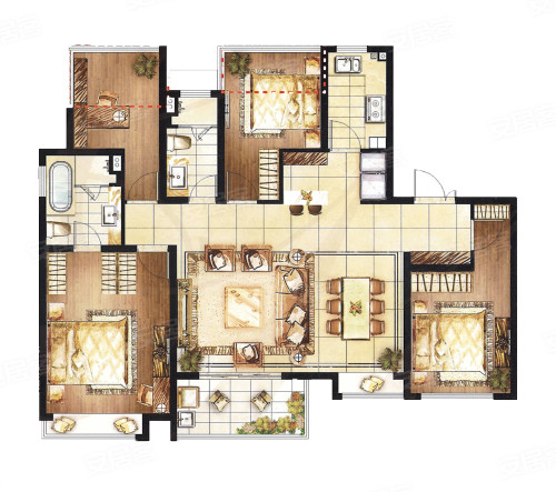 实景案例 | 金牌户型新标准，中西分厨、独立书房总要有一个