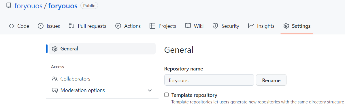 主页名称设置成自己的名字