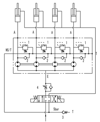 关于液压同步回路，系统设计工程师有哪些选择？（转自液压传动与控制）的图3