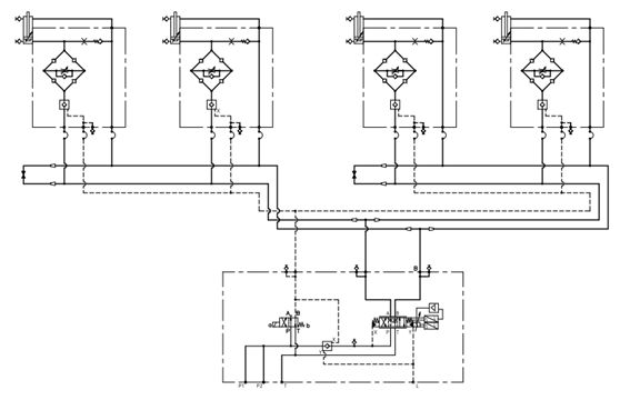 关于液压同步回路，系统设计工程师有哪些选择？（转自液压传动与控制）的图2
