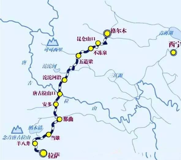 青藏线是所有线路里最舒服,最好走的线路,起点为青海省格尔木市,终点
