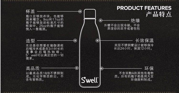 逆天的swell保温杯,让你尽享"冰火两重天"!