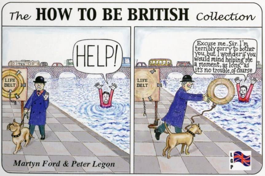 热卖的漫画书,叫 《how to be british》(如何成为一个正牌英国人)