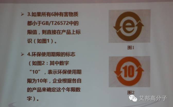 环保使用期限的标志(如图2:其中数字"10",表示环保使用期限为10年