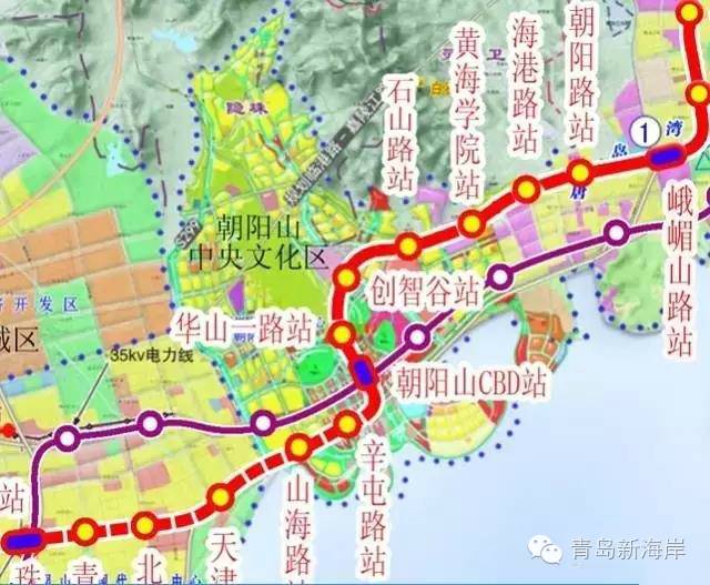 黄岛区又一条地铁大干线——地铁6号线全解读来了!