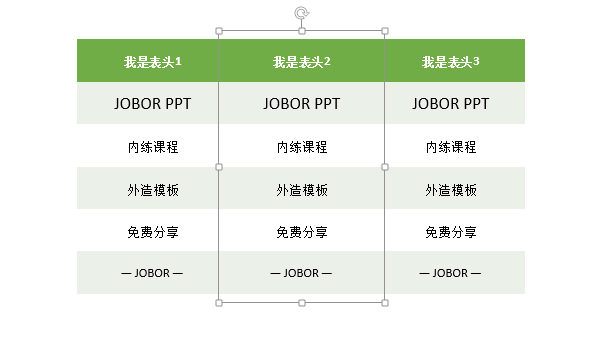 ppt表格边框颜色