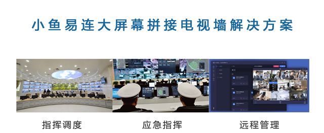小魚易連大屏幕拚接電視牆解決方案