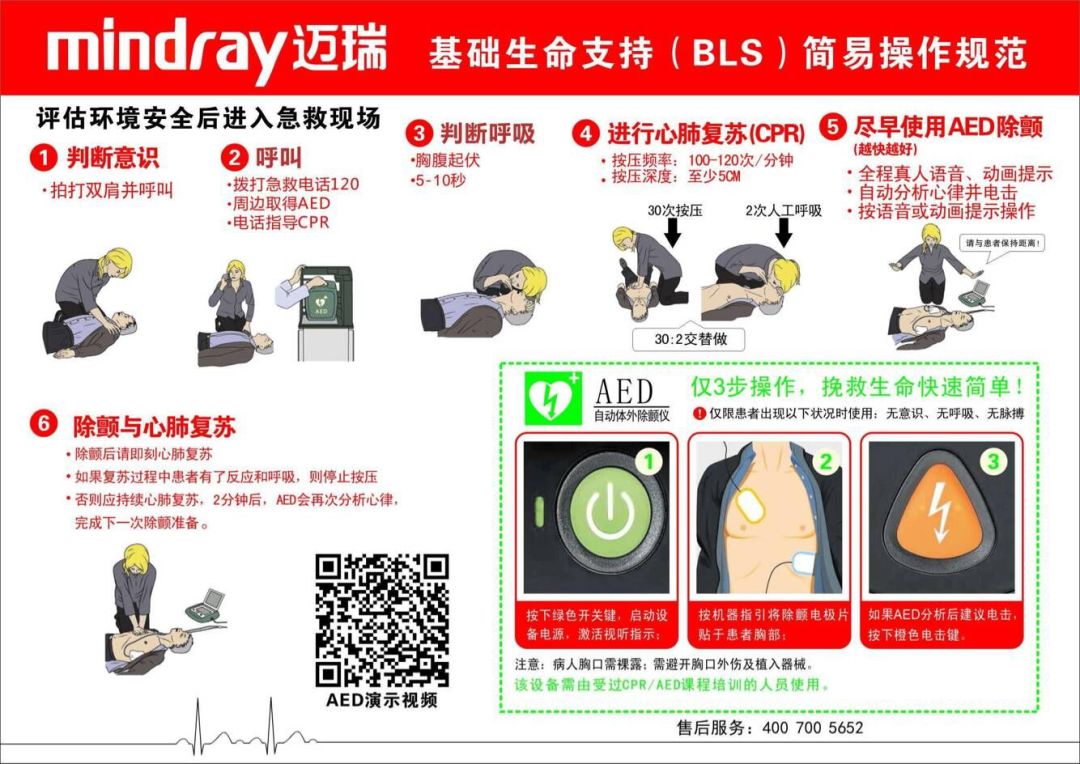 我校引进急救神器自动体外心脏除颤器aed