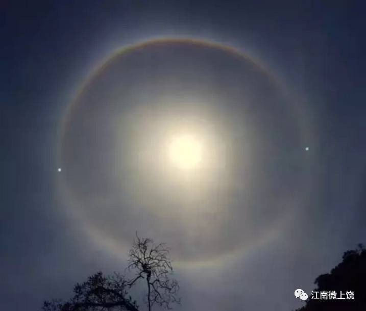 日晕,一种很正常的自然现象 于是,这几张美照被朋友圈刷!