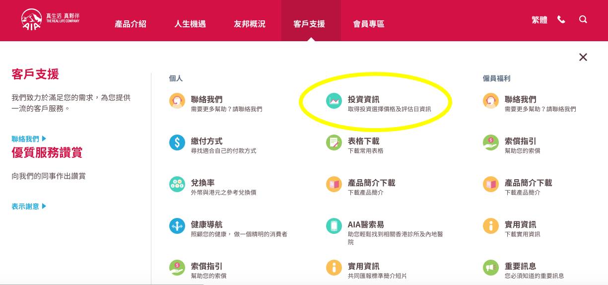 香港友邦保险基金投资资讯查询方法