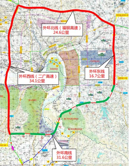 新区南北轴线相接,跨襄阳火电厂与用铁路,设余家湖互通与老g207相接