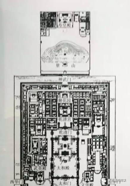 清北京故宫总平面图