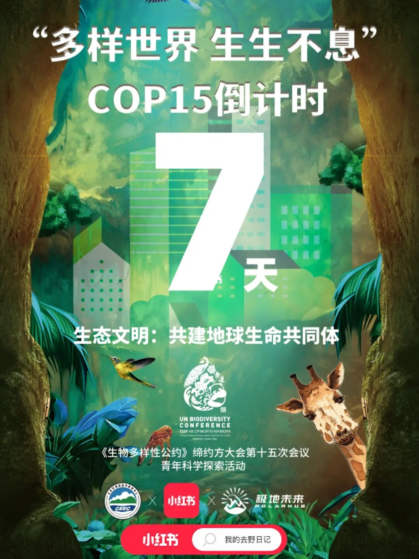 相约cop15丨小红书cop15倒计时7天生物多样性主题活动邀你来