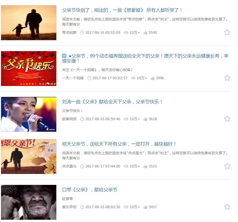 一周102篇10万+，最爱父亲节的除了广东人还有广大小编！