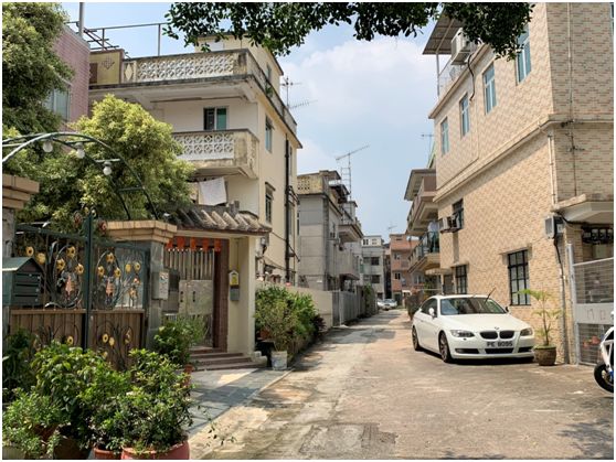 (图为香港元朗北围村原住民居住的丁屋,最高三层,带花园和顶层阳台