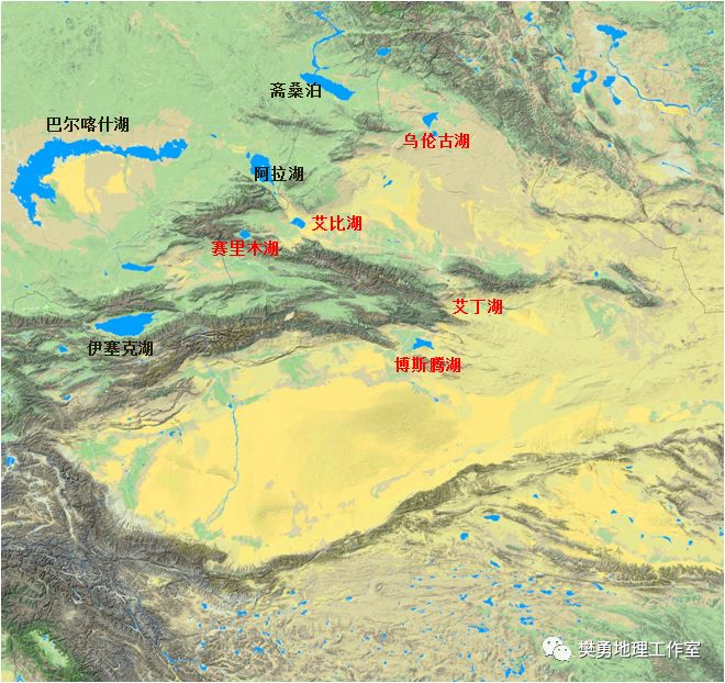 断层中相对下降的地堑部分,断裂凹陷,形成的湖泊是构造湖中常见的一类