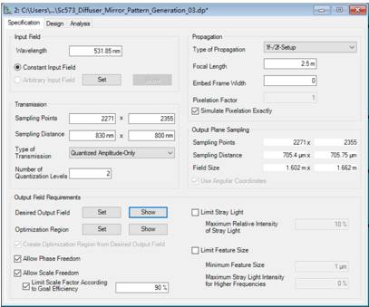 VirtualLab运用：优化衍射扩散反射镜以生成任意的光图案的图13