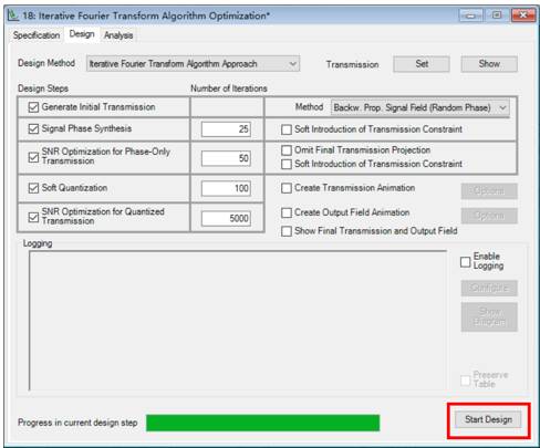 【VirtualLab运用】设计和优化衍射1：5×5光束分束器元件的图15
